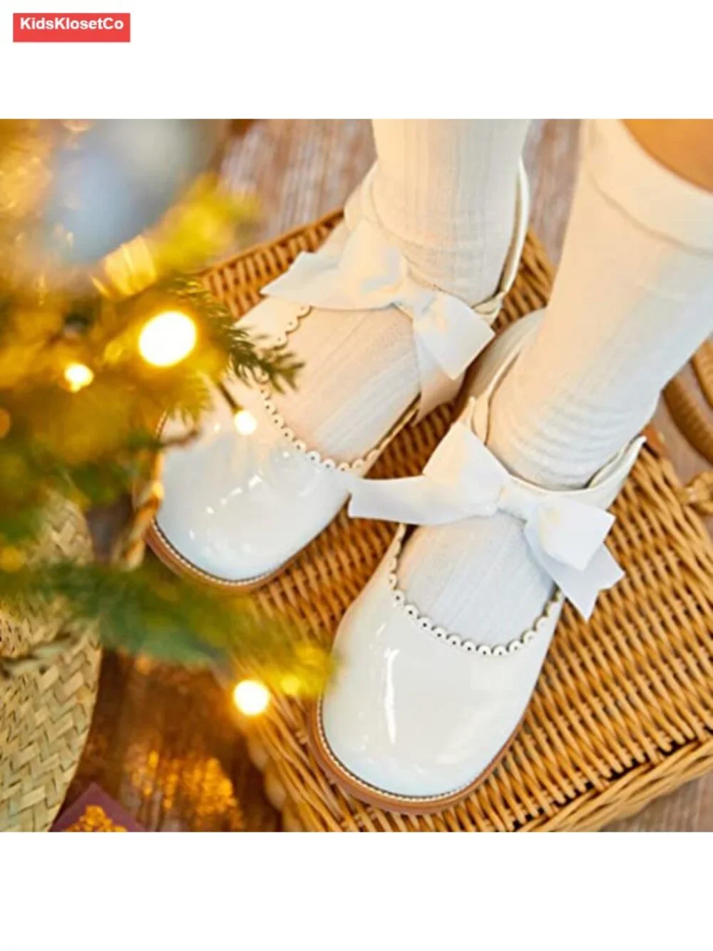 Toddler Girls Mary Jane Dress Shoes Ballet Flats with Hook & Loop Closure